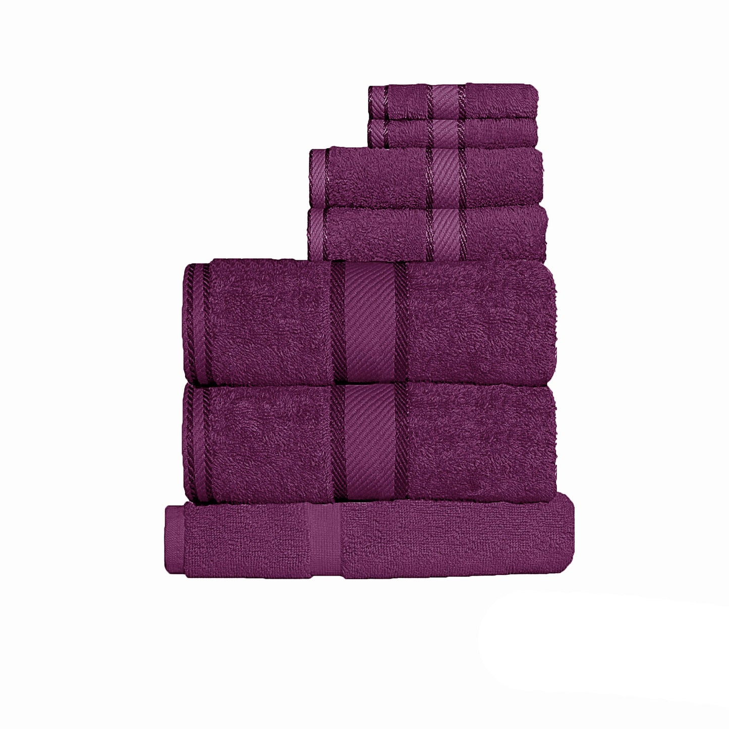 Kingtex Towels 550gsm Cotton 7 Pce Towel Set Shiraz