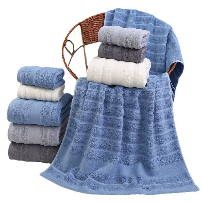 Dark gray Premium Soft Cotton Towels Set Absorbent, Quick-Dry, Comfortable and Durable, Available in Multiple Colors