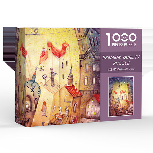 Exotic City DIY 1000 Piece Puzzle - Creative Educational Toy for Family Fun