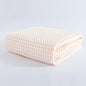 Light Pink Pure Cotton Waffle Weave Bath Towel - Soft, Absorbent & Extra Large 70x140 cm for Home Use